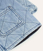 Quilted Shacket - Light denim