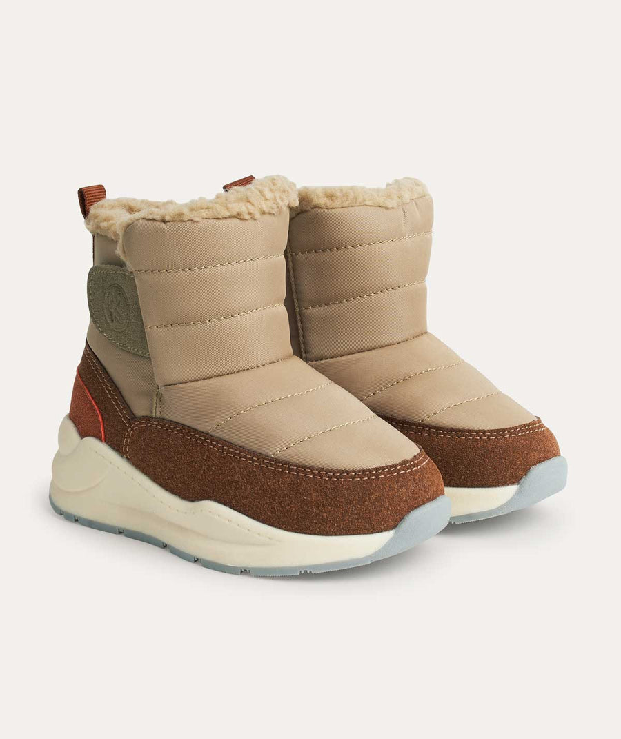 Quilted Snow Boot - Fudge