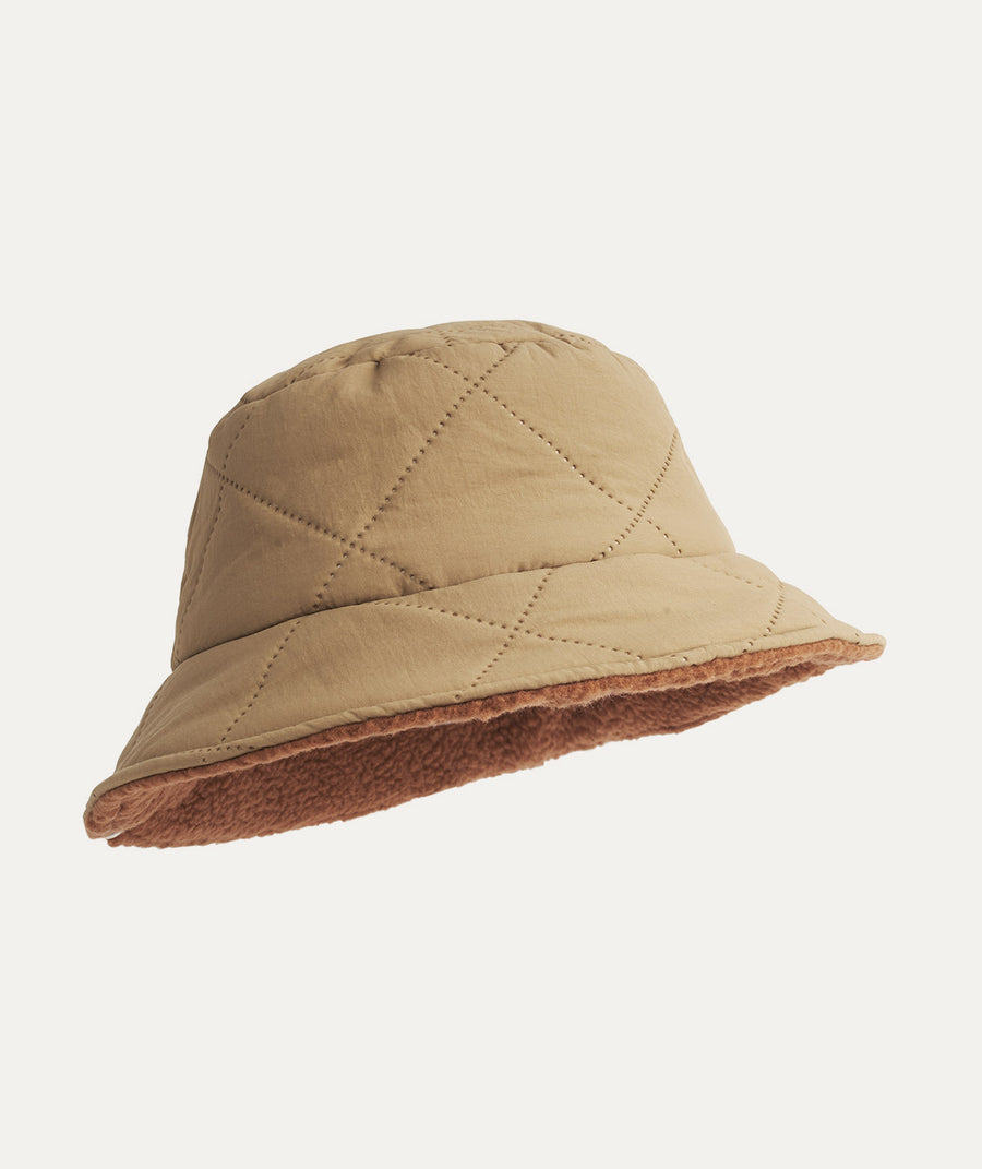 Reversible Quilted Hat - Fudge