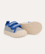 Striped Canvas Trainer - Blue Stripe