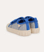 Striped Canvas Trainer - Blue Stripe