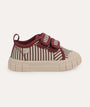 Striped Canvas Trainer - Red Stripe