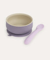 Suction Bowl & Spoon Set - Lilac Mix