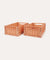 2 Pack Weston Storage Medium Crate - Tuscany Rose