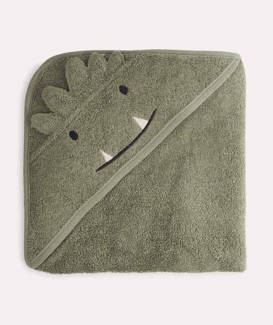 Albert Hooded Towel - Faune green