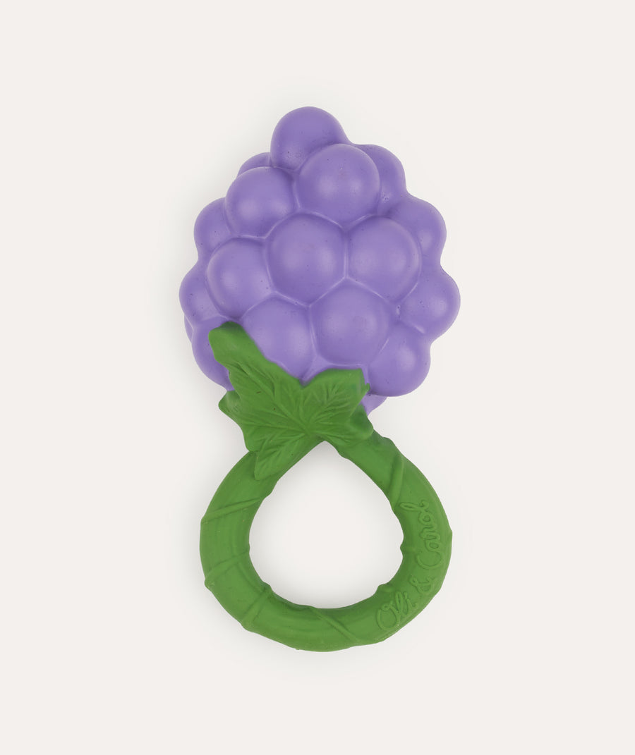 Grape Baby Rattle & Teether - Purple