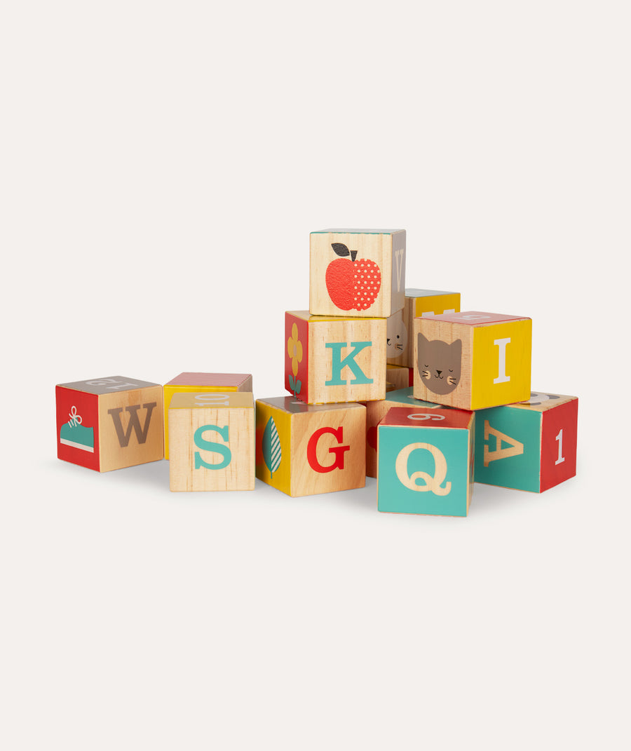 ABC Wooden Blocks - Multi